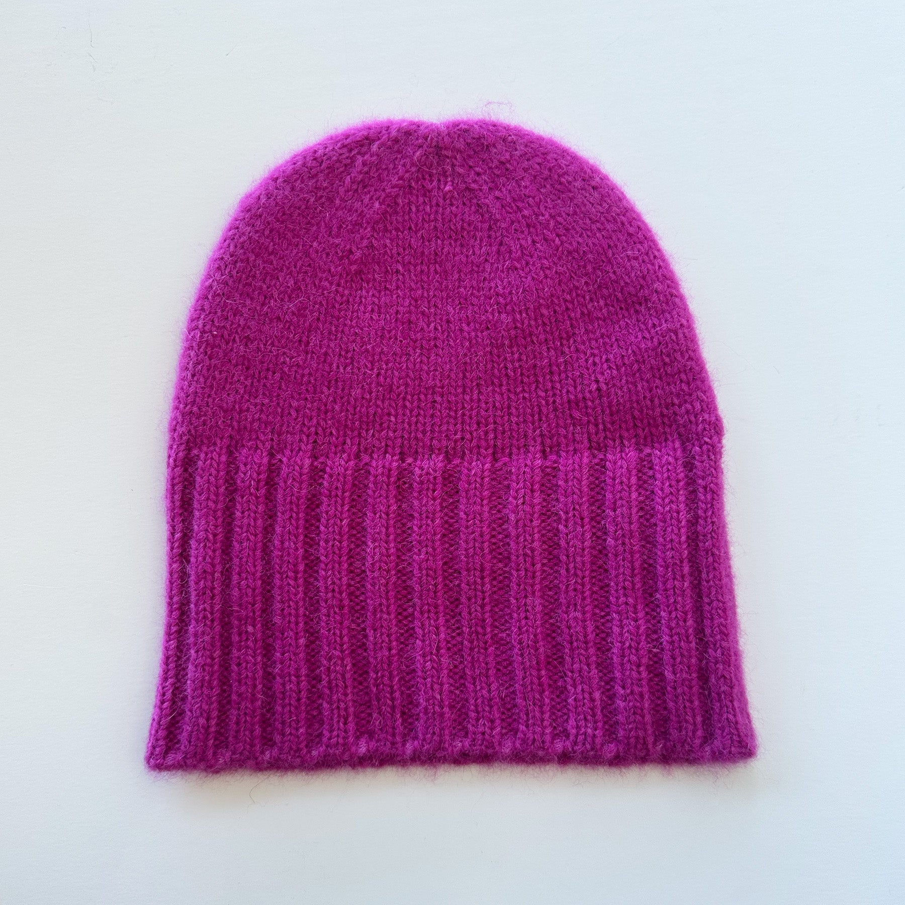 Alpaca Hand Knit Flat Hat
