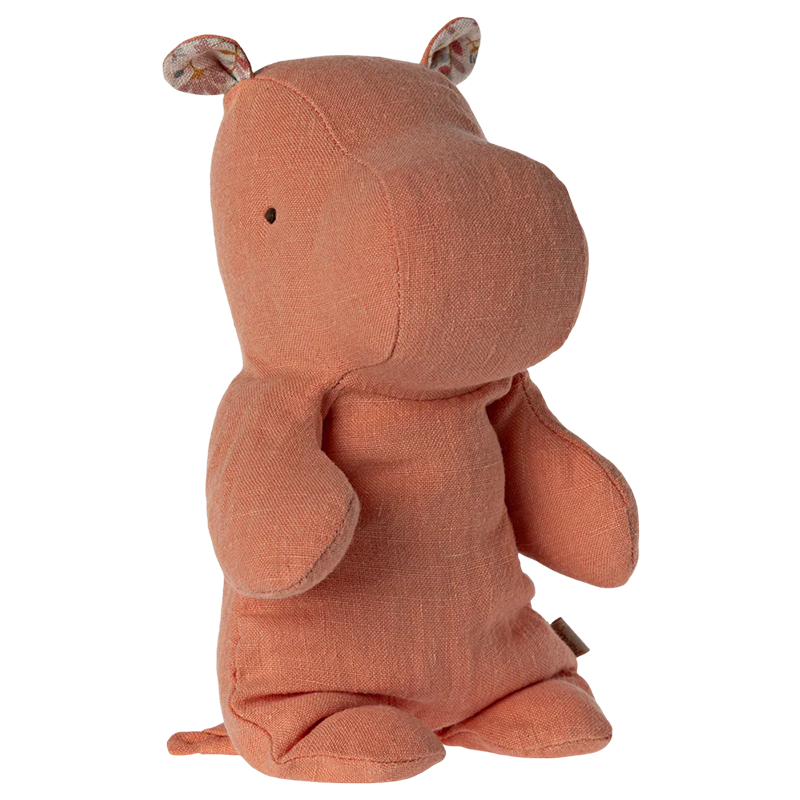 Small Stuffed Hippo - Apricot