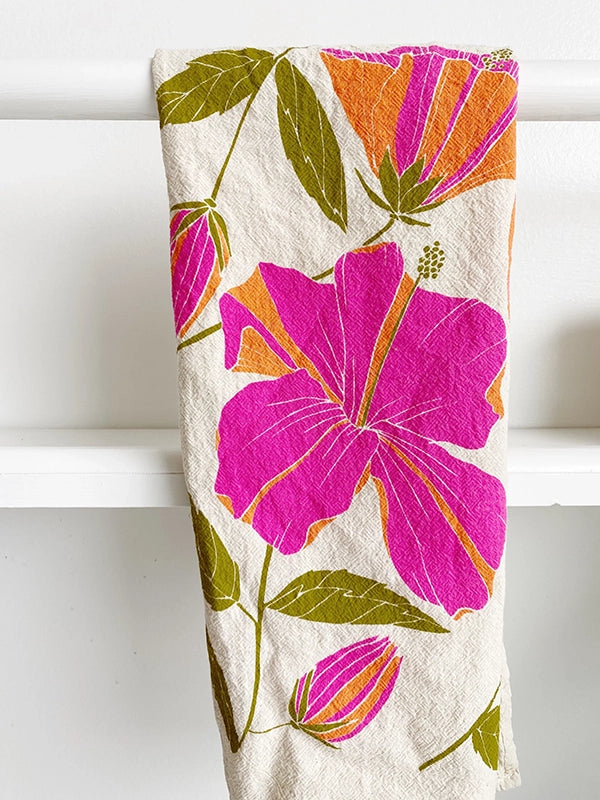 Hibiscus Tea Towel