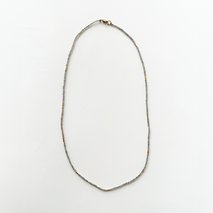 19"  Necklace - Mystic Labradorite + Vermeil
