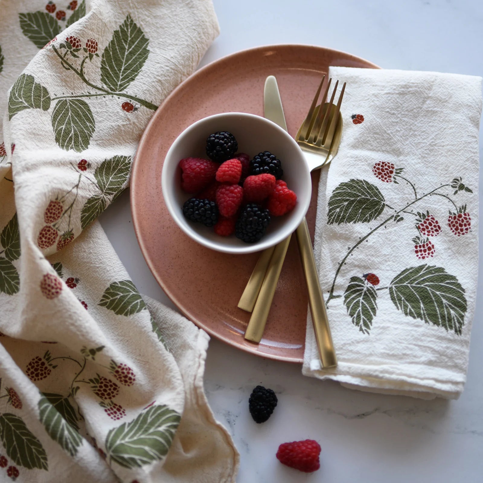 Lady Birds + Brambles Tea Towel - KESTREL