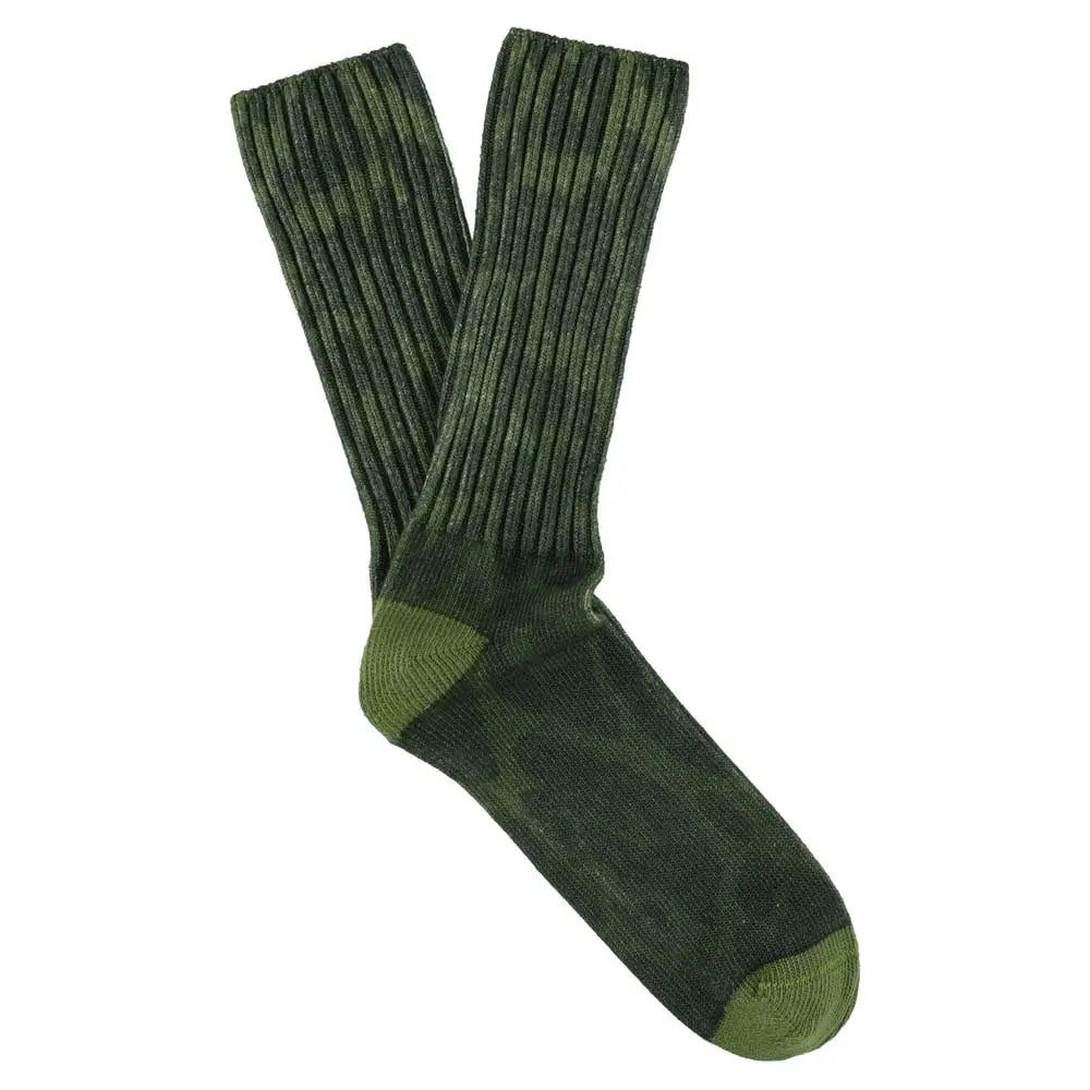Escuyer Leopard Crew Socks