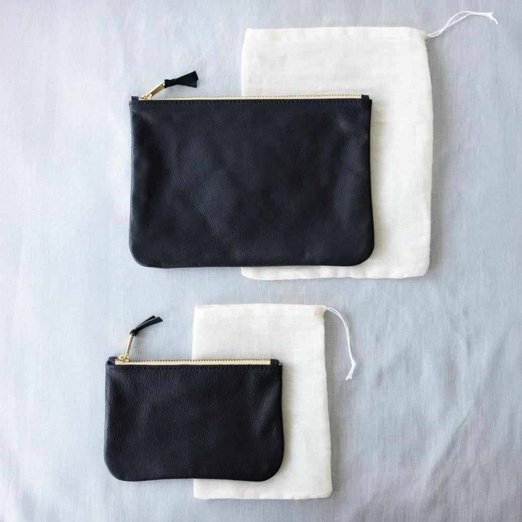 Joseph Pouch - Black Leather