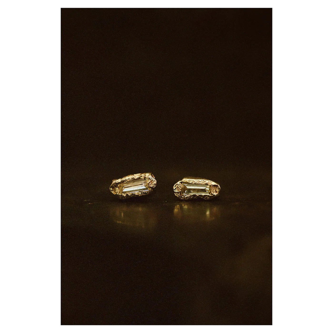 Lemon Baguette Diamond Studs