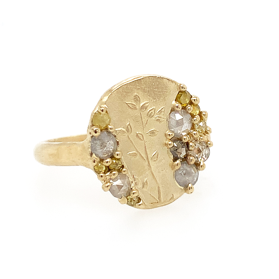 Linden Branch Signet Ring