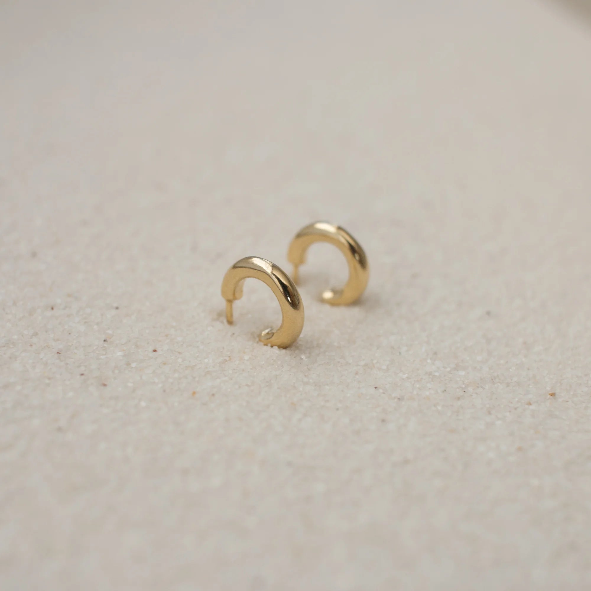Lil Jane Rounded Hoops - Gold