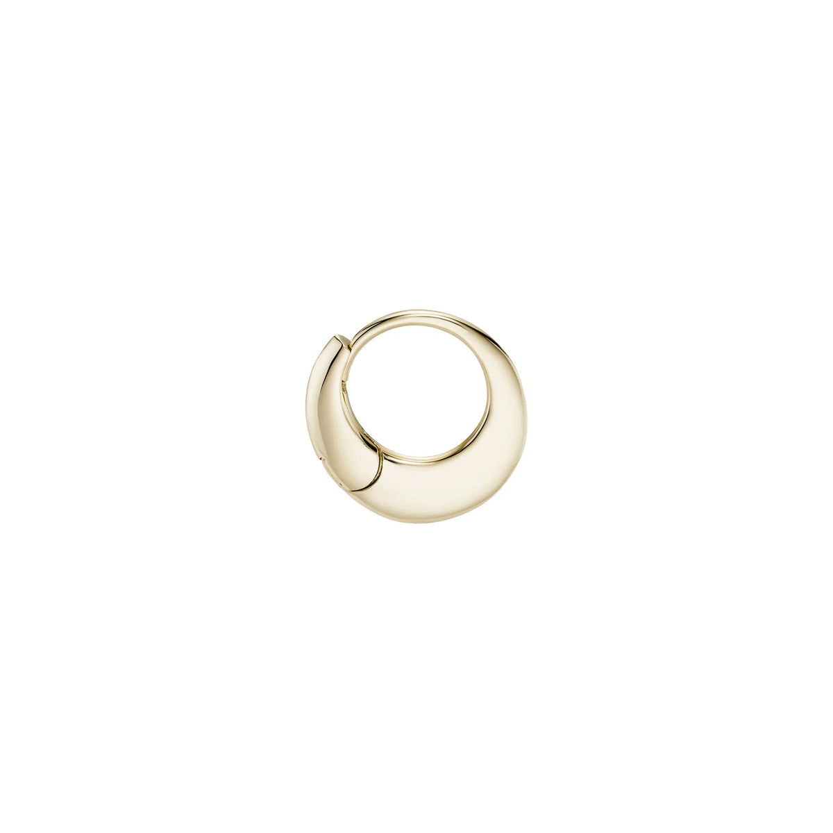 9k Pressed Round Hoops - PAIR