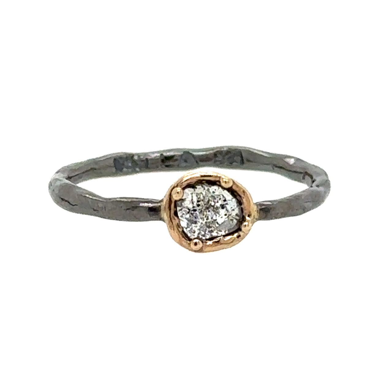 Molten Diamond Stacking Ring