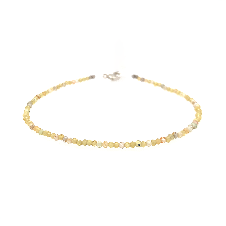 Yellow Multi-Gemstone Strand Bracelet
