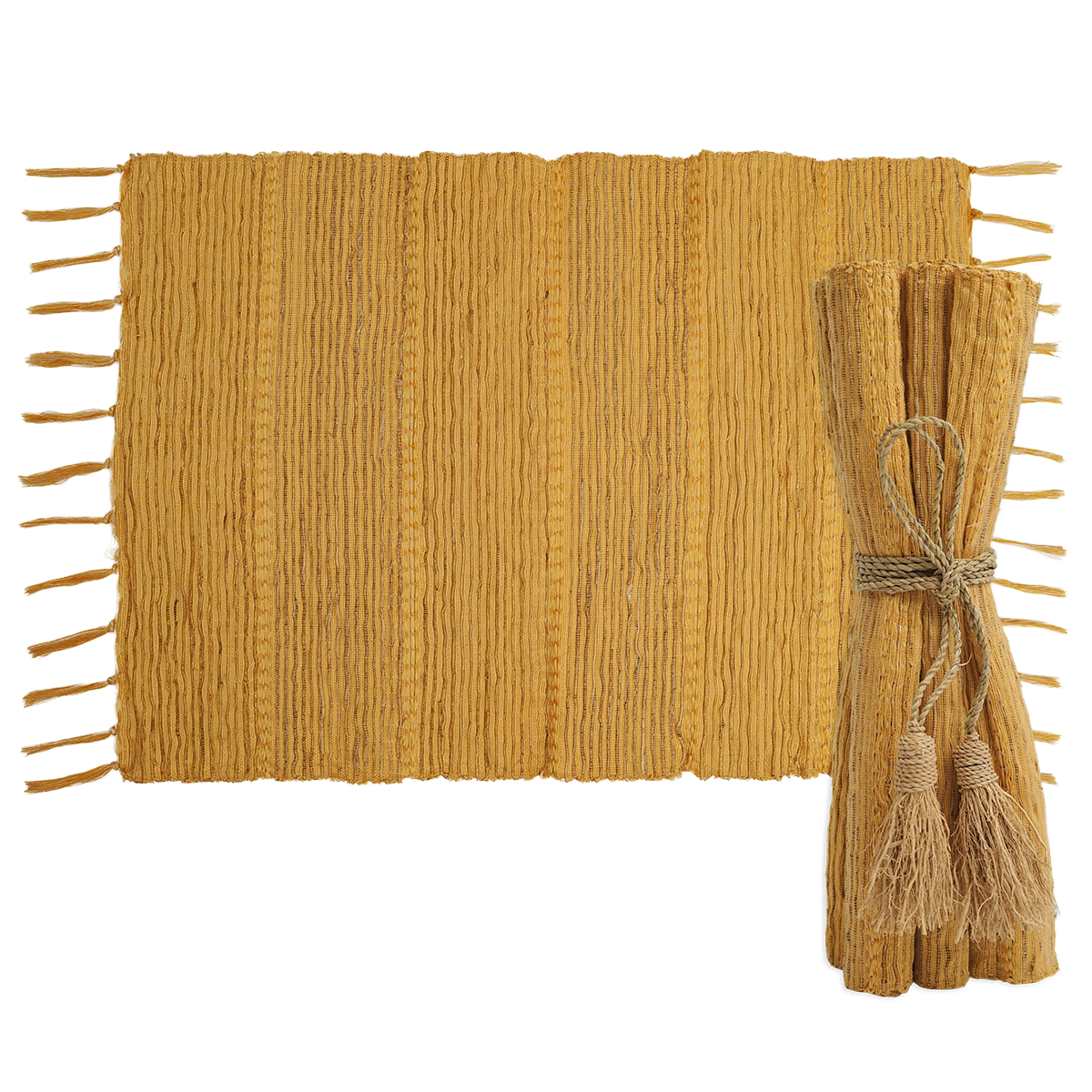 Vetiver Placemat - Turmeric Yellow