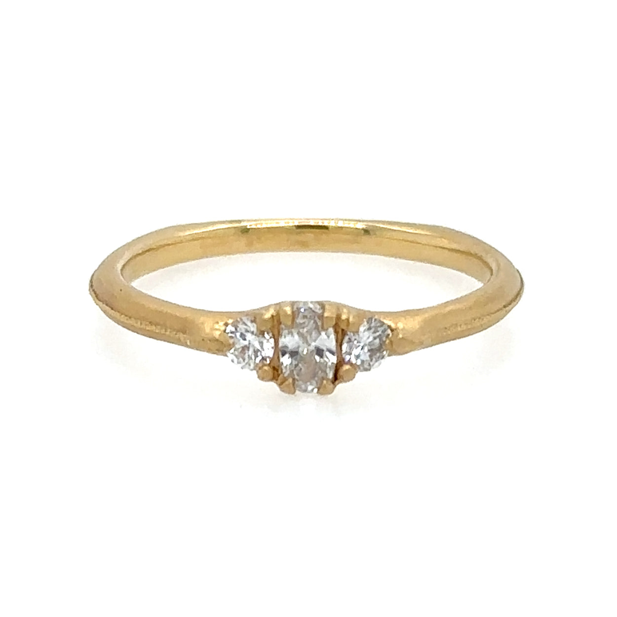 Rosalie Engraved Diamond Ring