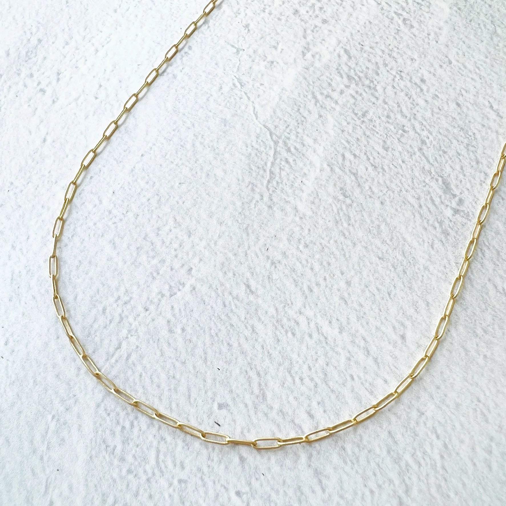 Satin Paperclip Demi Necklace