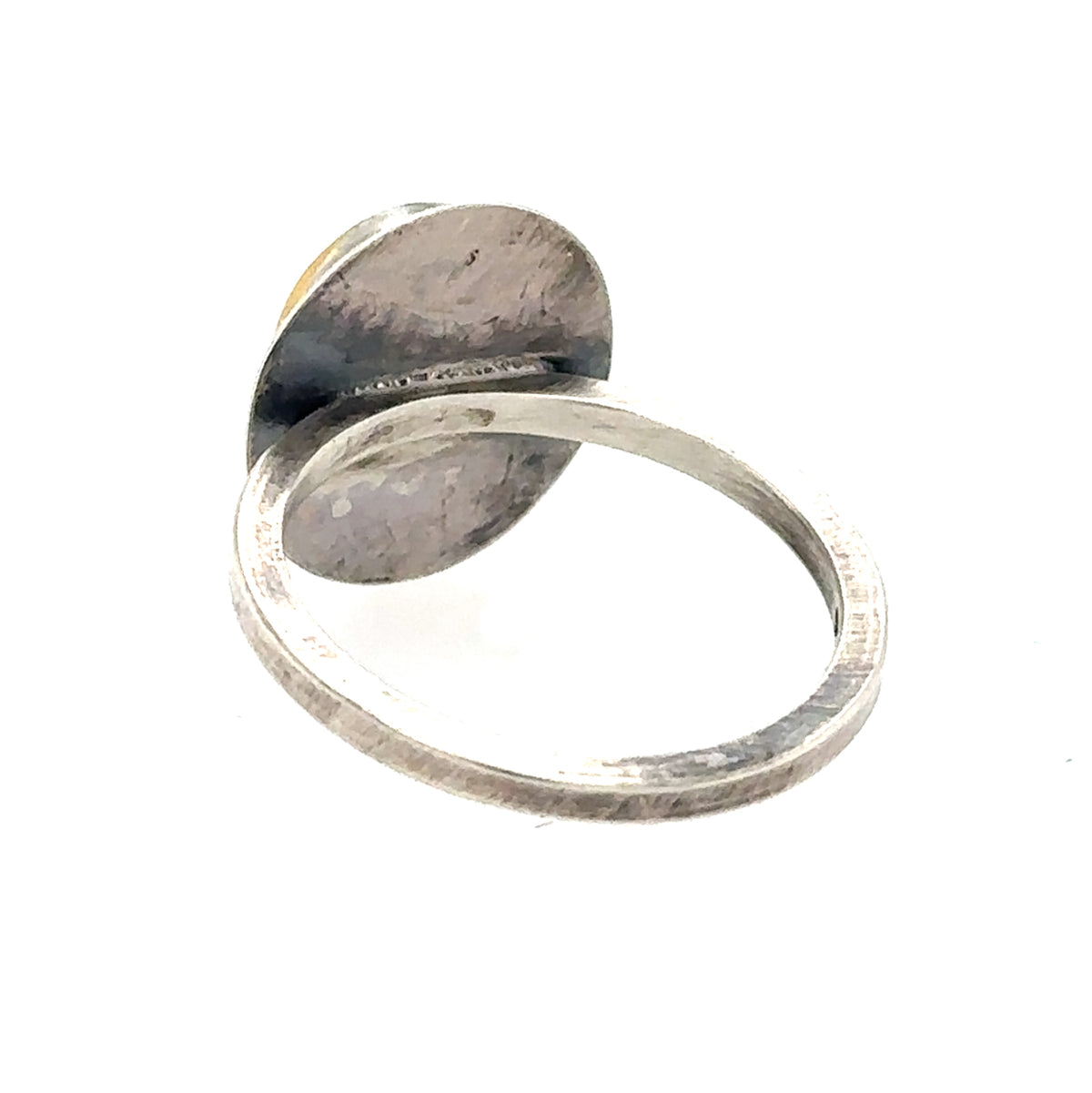 Pink Tourmaline Cabochon Keum-Boo Rim Ring
