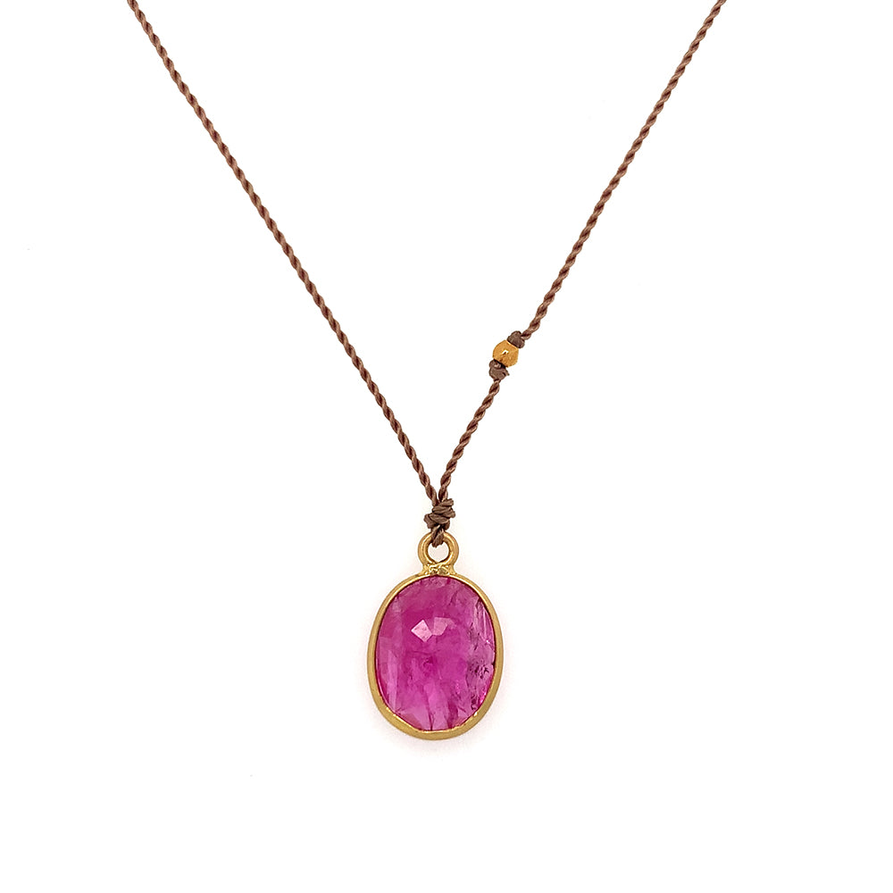 18k Ruby Necklace