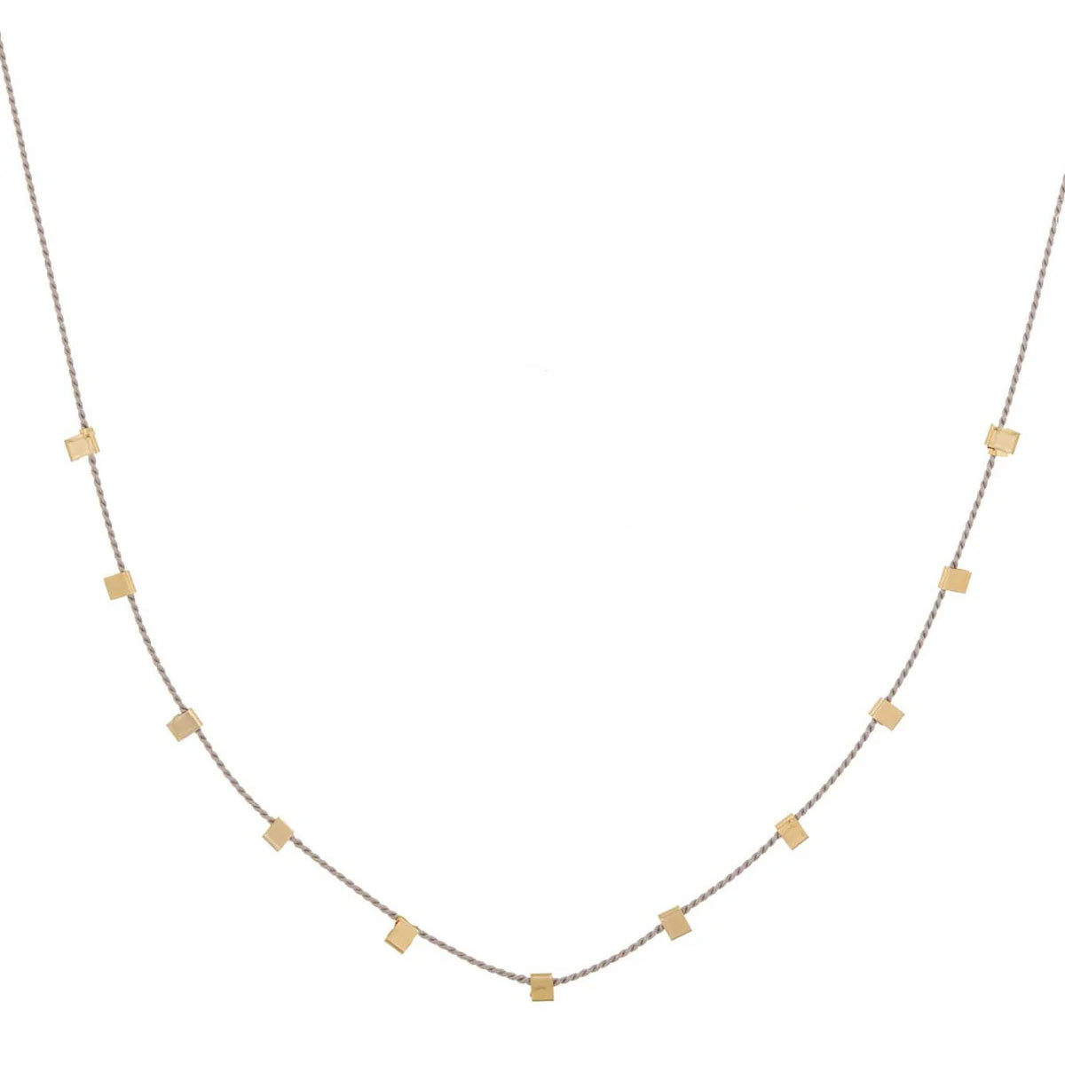 Silk Tiny Flag Necklace