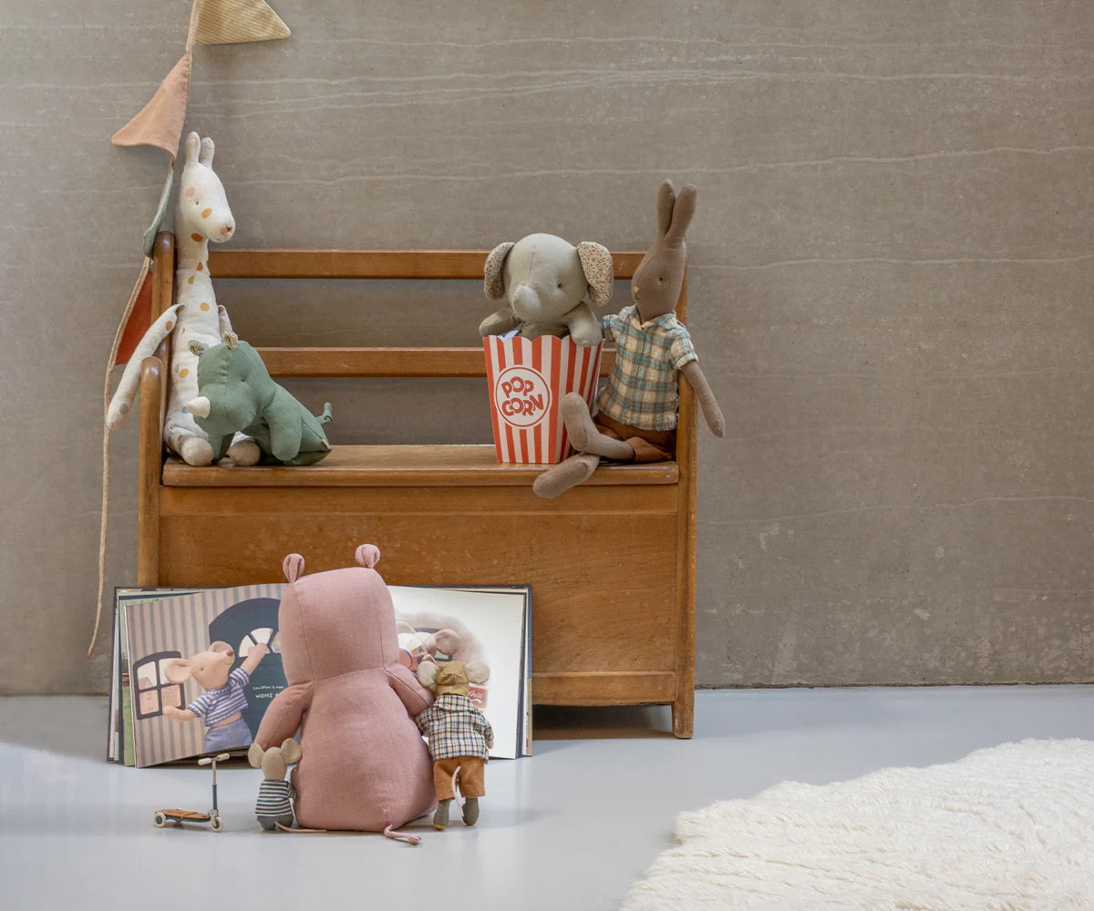 Small Stuffed Elephant - Grey