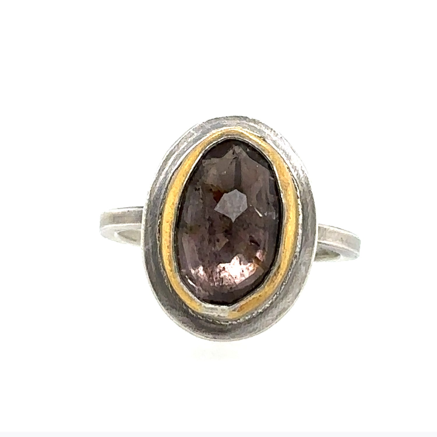 Smoky Purple Tourmaline Keum-Boo Ring