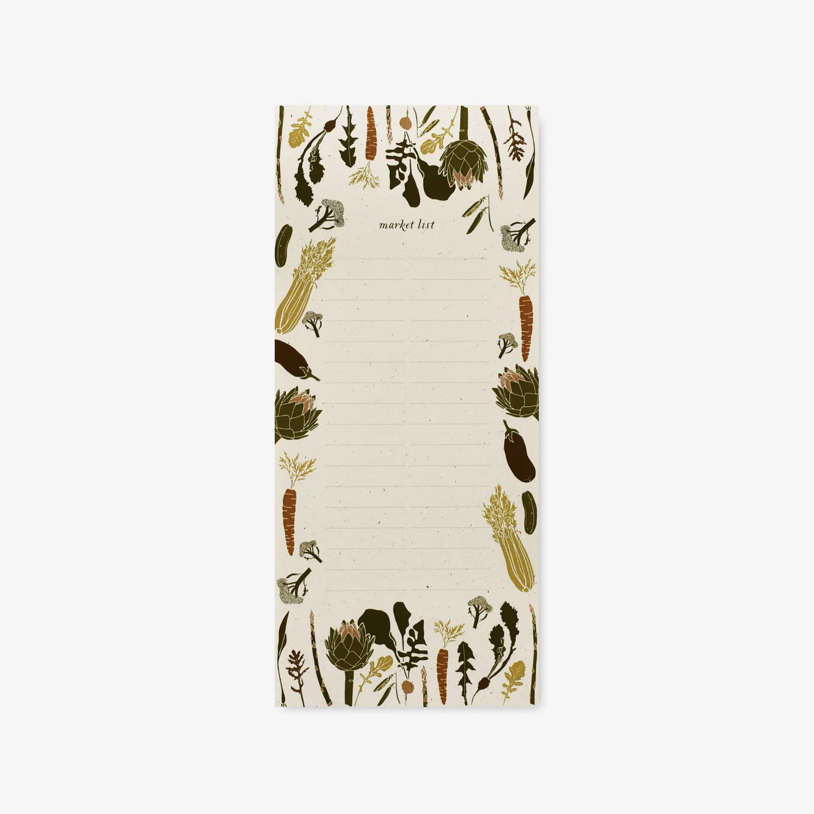 Spring Veggies Market List Pad