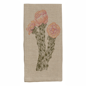 Cholla Cactus Bloom Tea Towel