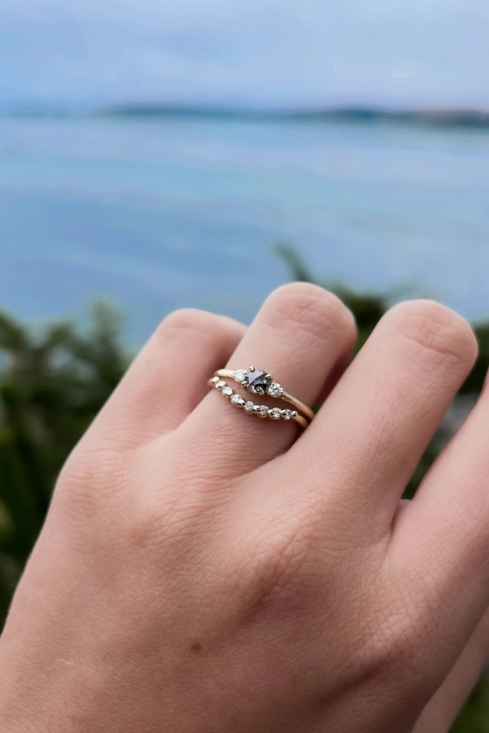 Twilight Diamond Trio Ring