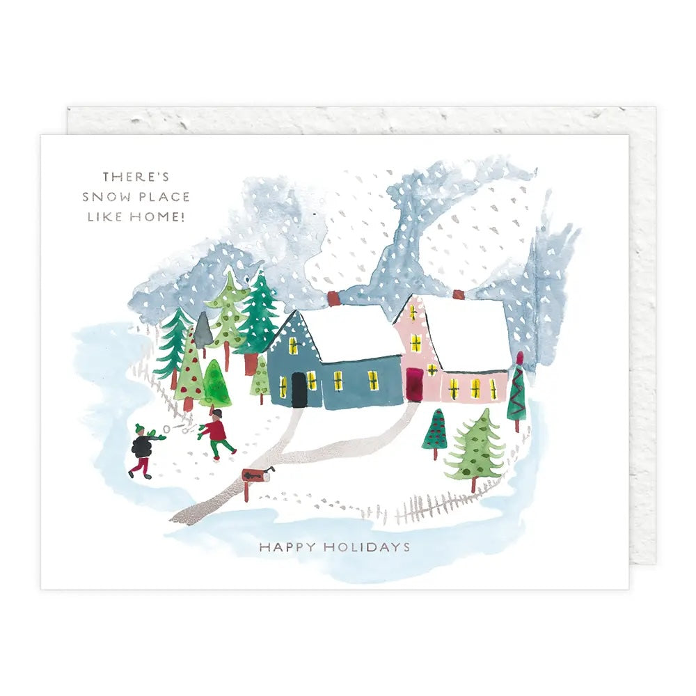 Winter Houses Card