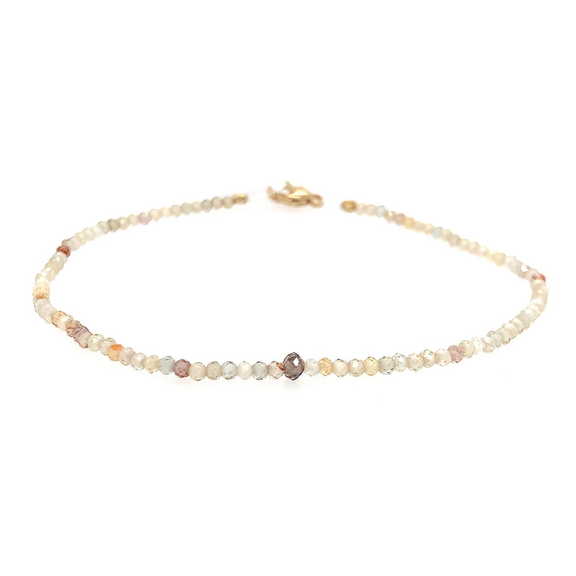 Zircon + Rustic Diamond Bracelet