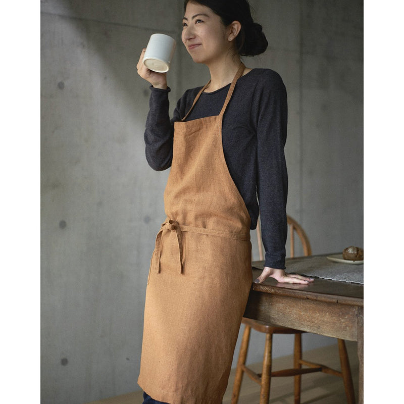 Linen Daily Apron (Ochre)