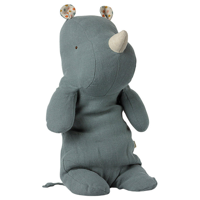 Medium Stuffed Rhino - Dusty Blue - KESTREL