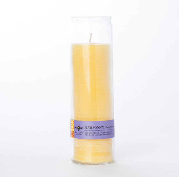 Tall Beeswax Glass Candle - KESTREL