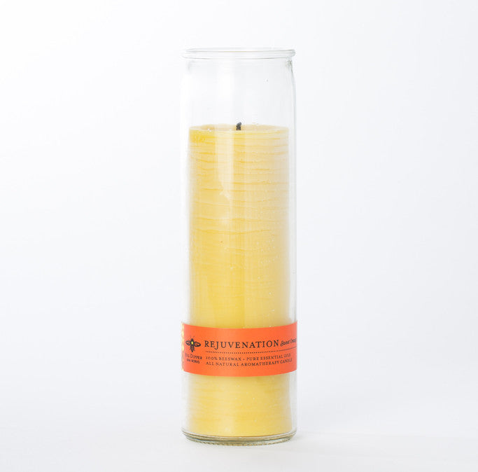 Tall Beeswax Glass Candle - KESTREL