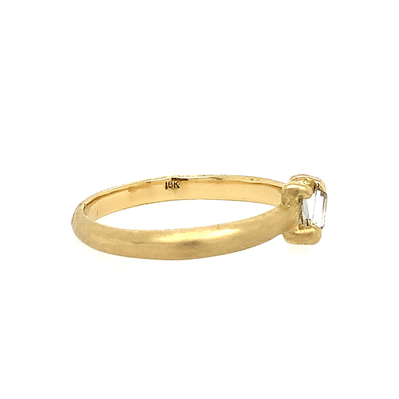 X Baguette Diamond Ring