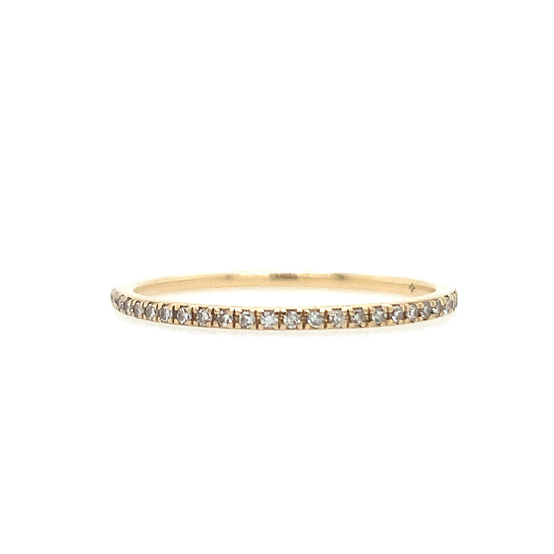 **JJJ 14k YG Eternity Band - White Diamond**