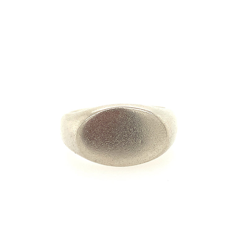 Sterling Oval Signet Ring