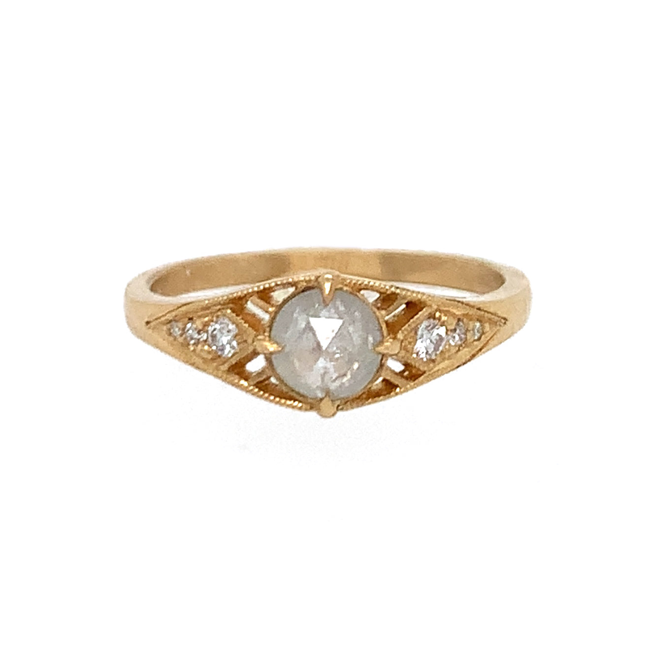 Isadora Light Grey Diamond Ring