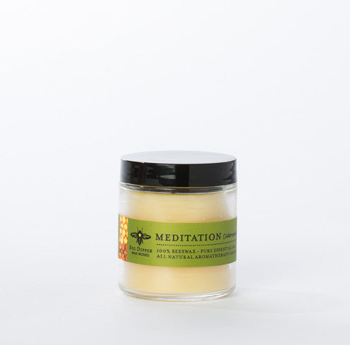 Short Beeswax Glass Jar Candle - KESTREL