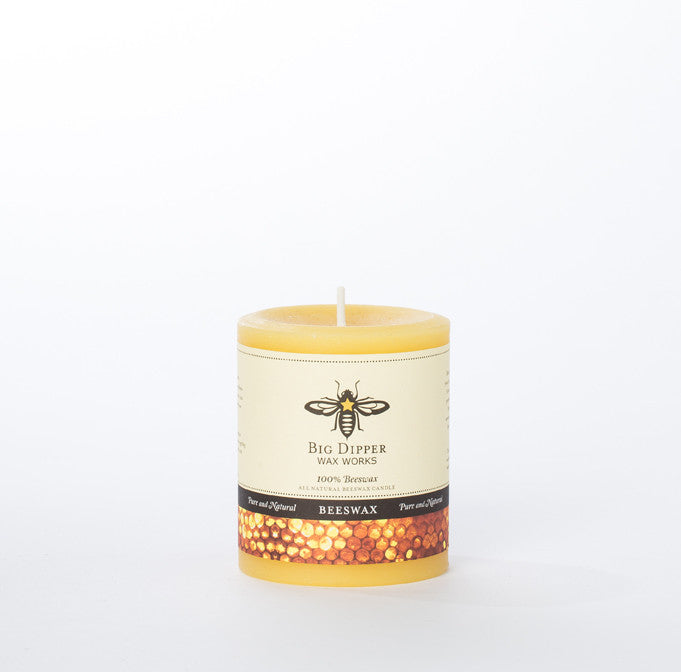 Beeswax Large Pillar Candle - KESTREL