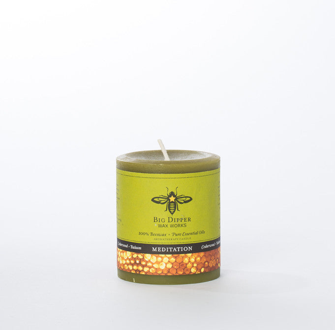 Beeswax Large Pillar Candle - KESTREL