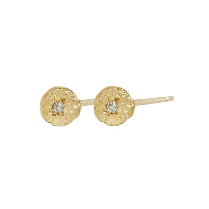Small Celeste Diamond 18K Stud