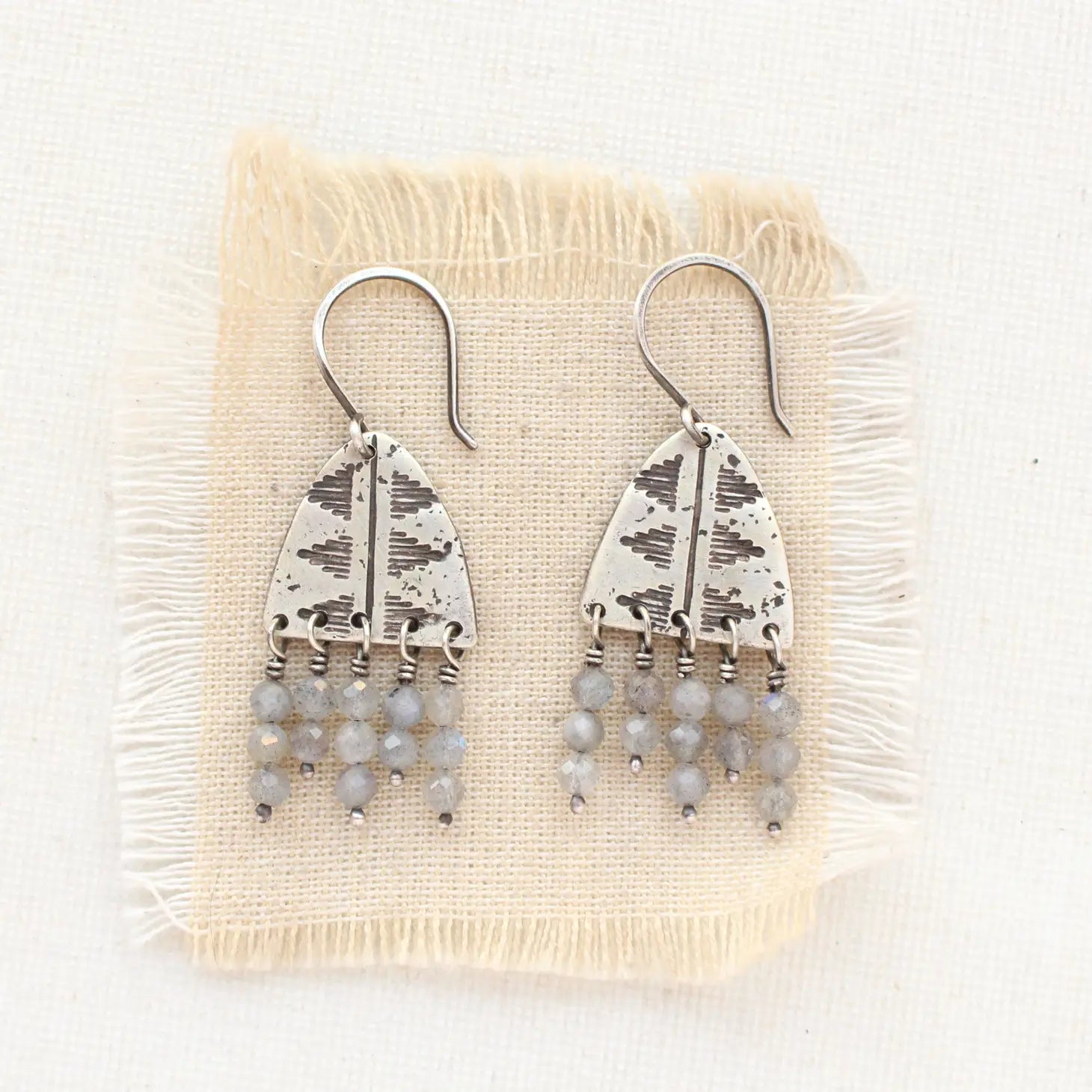 Arch Labradorite Earrings