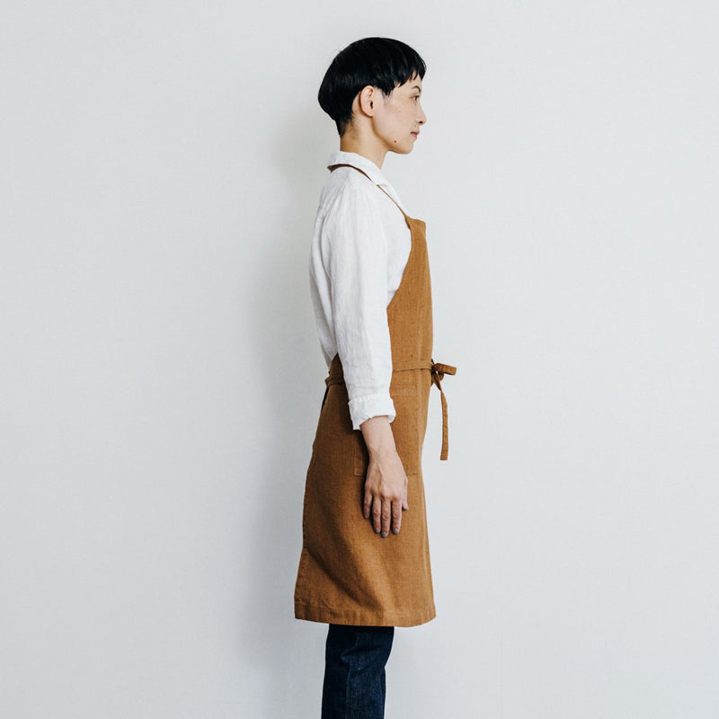 Linen Daily Apron (Ochre)