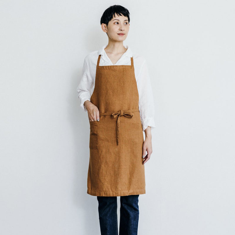 Linen Daily Apron (Ochre)
