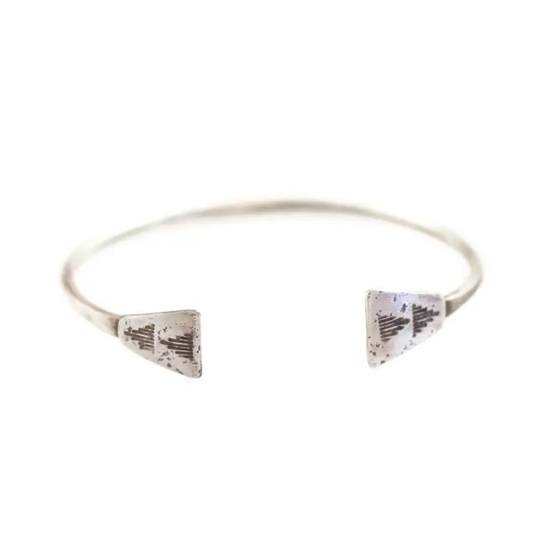 Pakal Silver Cuff