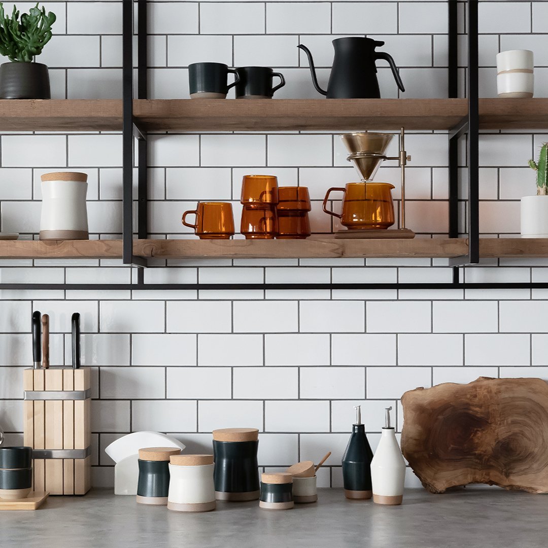 Black Ceramic Canister