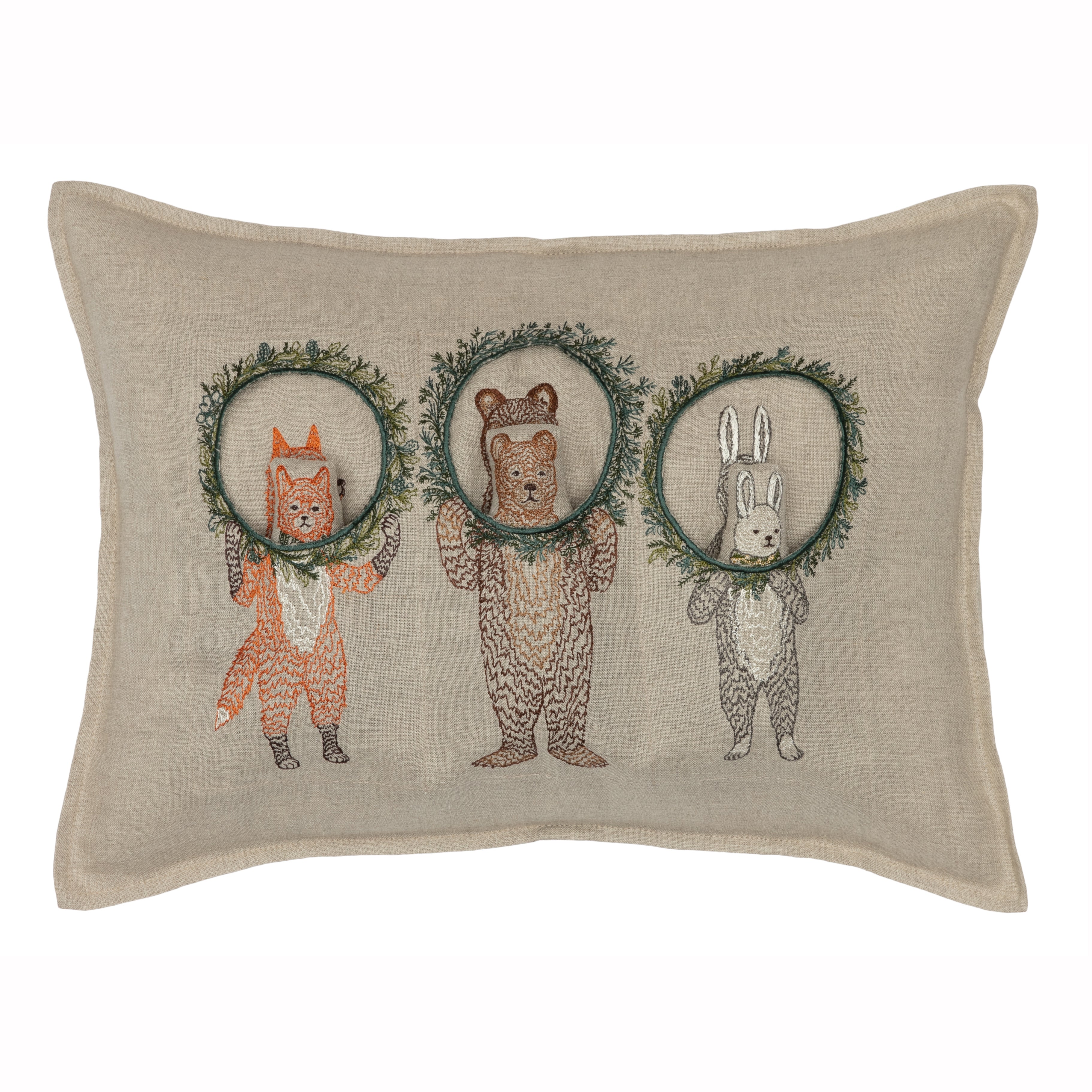 Christmas Wreath Pocket Pillow
