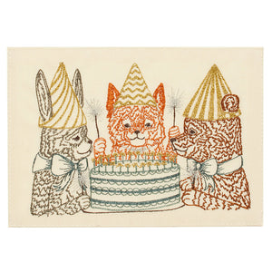 Birthday Celebration Embroidered Card
