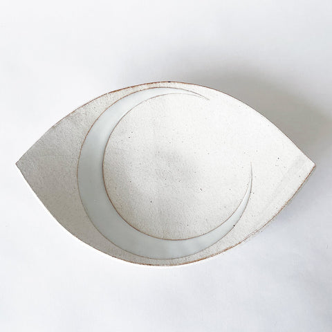 Crescent Moon Eye Slab Dish