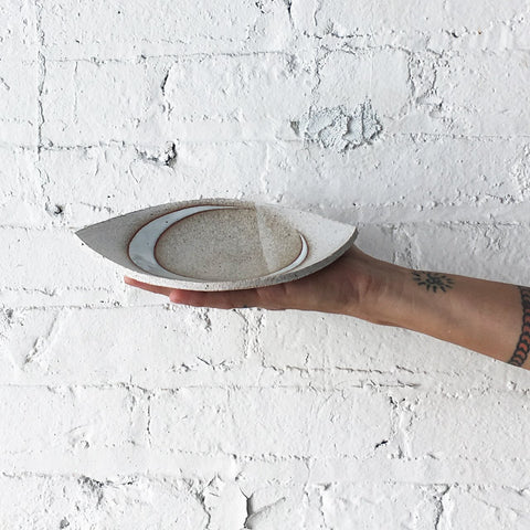 Crescent Moon Eye Slab Dish