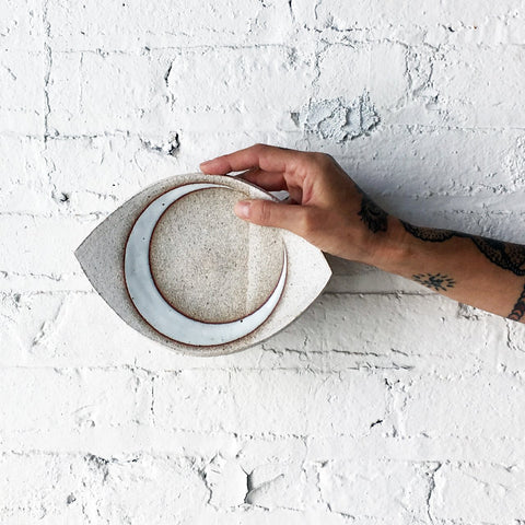 Crescent Moon Eye Slab Dish