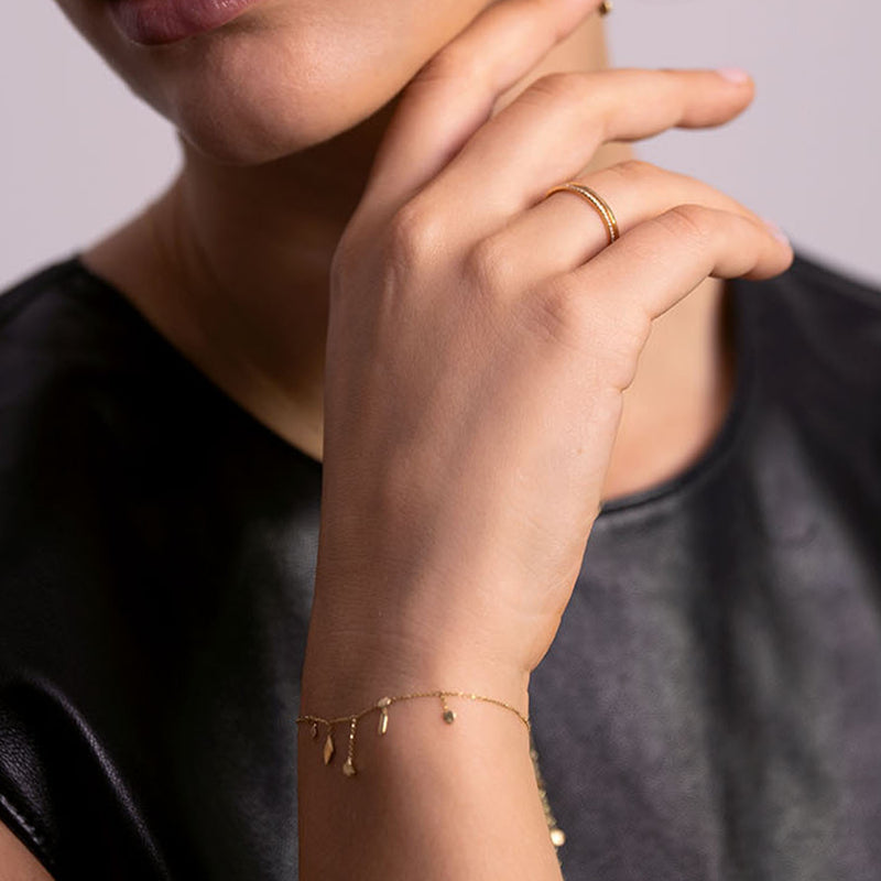 18k Golden Kaleidoscope Bracelet