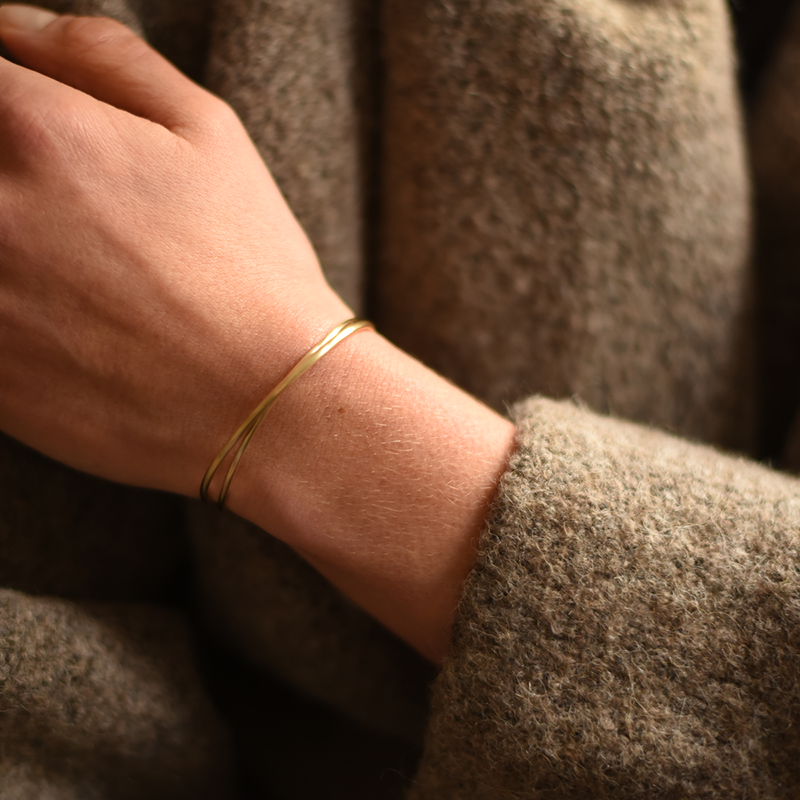 Brass Twist Cuff